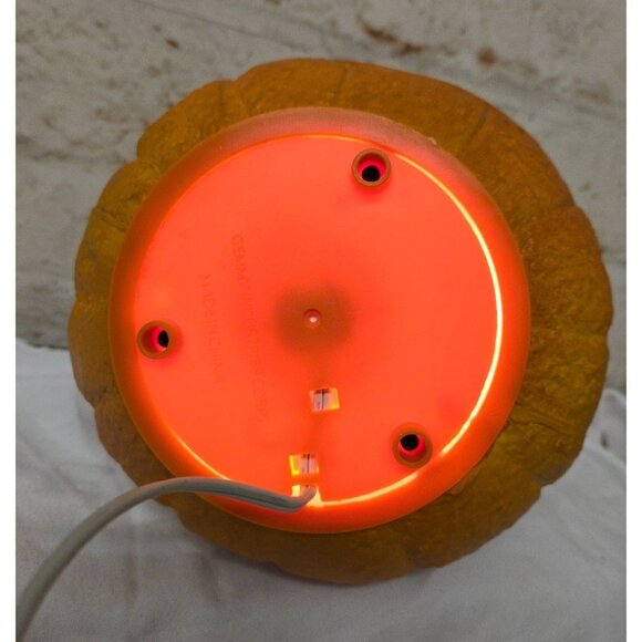 Vintage Gemmy Foam Light up 9" Pumpkin Goofy Face - Picture 5 of 9